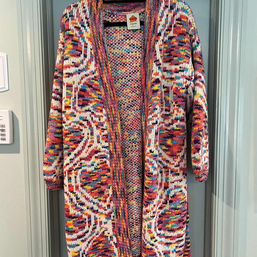 FARM Rio Colorful Knit Women's Sweater size Small - Picture 6 of 6